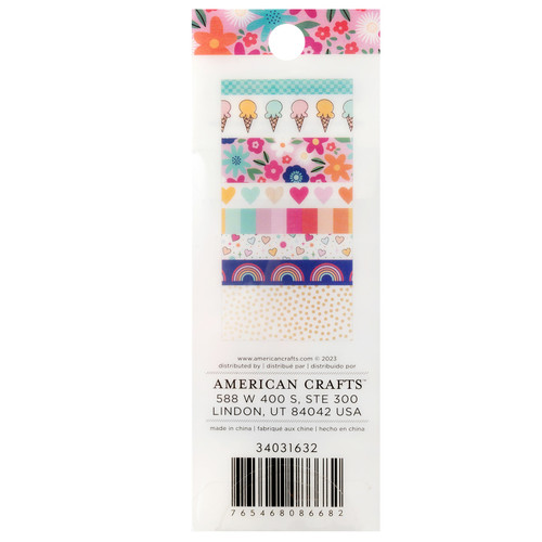 Shimelle Reasons To Smile Washi Tape-8 Pieces - A50026KP-G193N