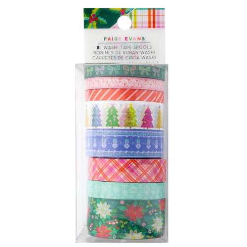 Paige Evans Sugarplum Wishes Washi Tape 8/PkgPE021995 - 765468044576