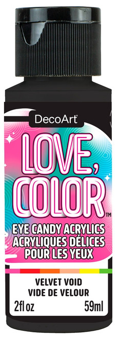 3 Pack - DecoArt Love Color Eye Candy Acrylic Paint 2oz-Velvet Void - 5A0024LY-1G7XX - 766218151872 3 Pack - DecoArt Love Color Eye Candy Acrylic Paint 2oz-Velvet Void - 5A0024LY-1G7XX - 766218151872