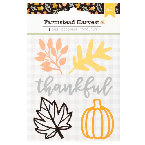 American Crafts Farmstead Harvest Metal Die Set-5/Pkg - ACFH4730 - 765468060118