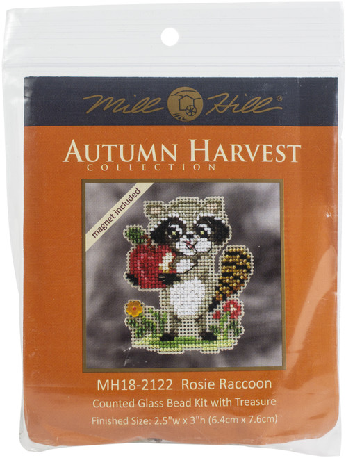 Mill Hill Counted Cross Stitch Kit 3.25"X2.5"-Rosie Raccoon (14 Count) MH182122 - 098063114642