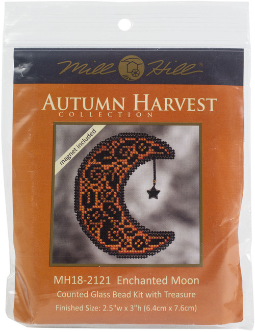 Mill Hill Counted Cross Stitch Kit 3.25"X2.5"-Enchanted Moon (14 Count) - MH182121 - 098063114635