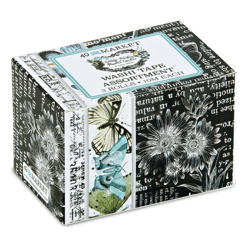 49 And Market Vintage Artistry Moonlit Garden Washi Tape-Assortment Set - VMG25781 - 786724925781