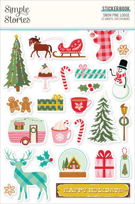 Simple Stories Sticker Book 12/Sheets-Snow Pine Lodge 5A0029RB-1GD0J - 810150773323