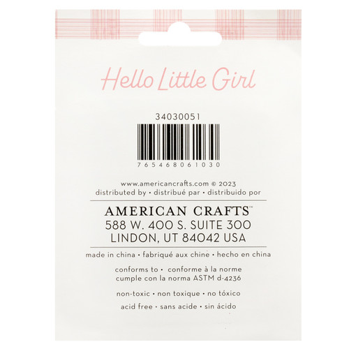 American Crafts Hello Little Girl Ink Pads-4/Pkg - 34030051 American Crafts Hello Little Girl Ink Pads-4/Pkg - 34030051