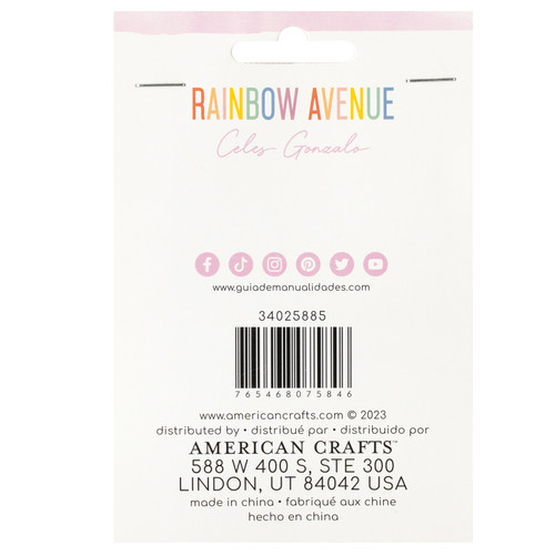 American Crafts Rainbow Avenue Confetti Button Pack-12 Pieces - 34025885 American Crafts Rainbow Avenue Confetti Button Pack-12 Pieces - 34025885