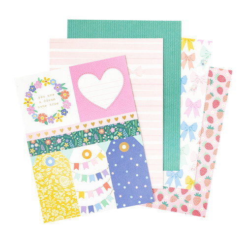 American Crafts Single-Sided Paper Pad 6"X8" 36/Pkg-Poppy And Pear - 34025796