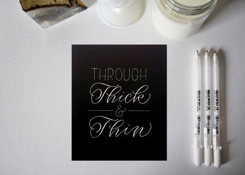 Sakura Gelly Roll Classic Pens 6/Pkg-White - 2 Each Of Fine, Medium & Bold - 57461 Sakura Gelly Roll Classic Pens 6/Pkg-White - 2 Each Of Fine, Medium & Bold - 57461