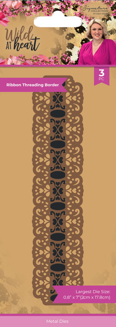 Sara Signature Wild At Heart Metal Die-Ribbon Threading Border - WAHMDRTB - 195094102409