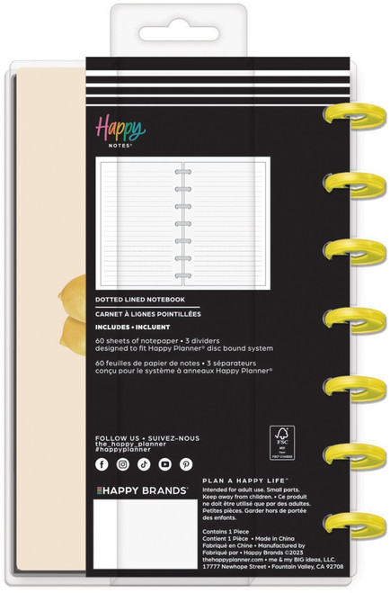 Happy Planner Mini Notebook-Lemons 5A0020V0-1G3M7