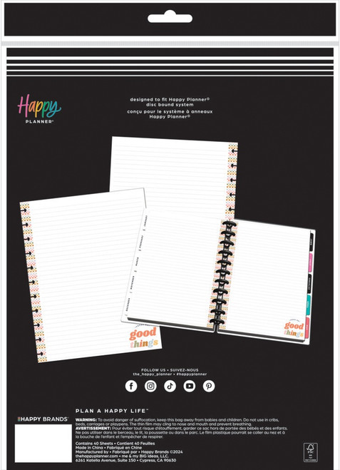 Happy Planner Big Fill Paper-Simple Joys 5A0028BP-1GBF4