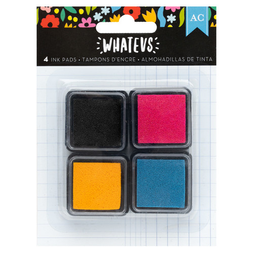 American Crafts Whatevs Ink Pads-4/Pkg 34030597 - 765468083124