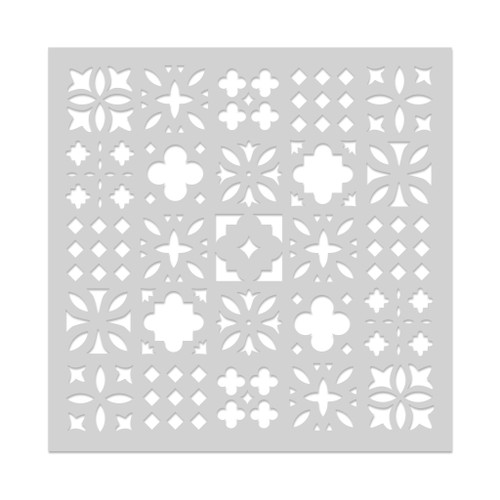 Hero Arts Stencil 6"X6"-Decorative Tile Pattern 5A0027QG-1GB1Q