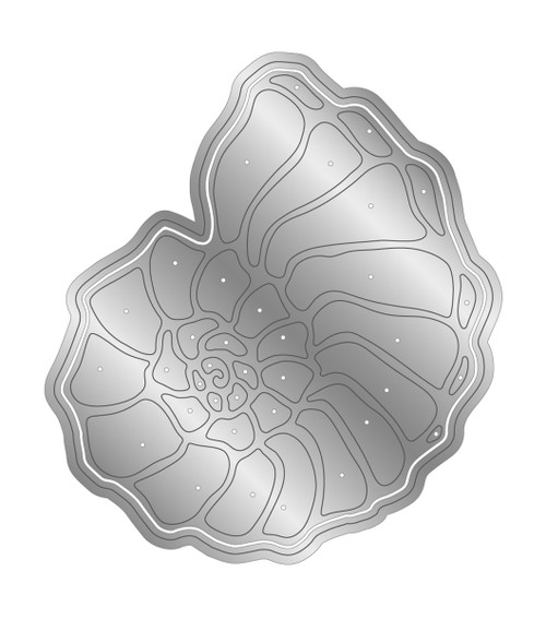 Sara Signature Enchanted Ocean Metal Die-Spiraling Shell - 5A0020LW-1G3CQ Sara Signature Enchanted Ocean Metal Die-Spiraling Shell - 5A0020LW-1G3CQ