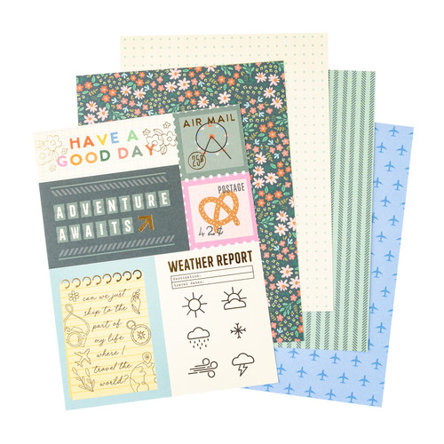 American Crafts Single-Sided Paper Pad 6"X8" 36/Pkg-Gold Foil, Coast-to-Coast - 34025929 American Crafts Single-Sided Paper Pad 6"X8" 36/Pkg-Gold Foil, Coast-to-Coast - 34025929