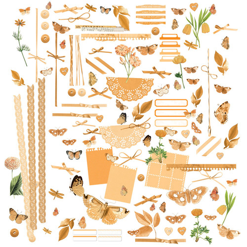 Color Swatch: Peach Laser Cut Outs-Elements CSP24951