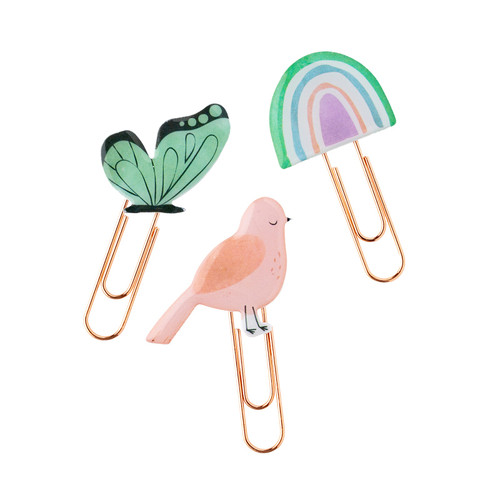 American Crafts Rainbow Avenue Paper Clips-6/Pkg - 34025886
