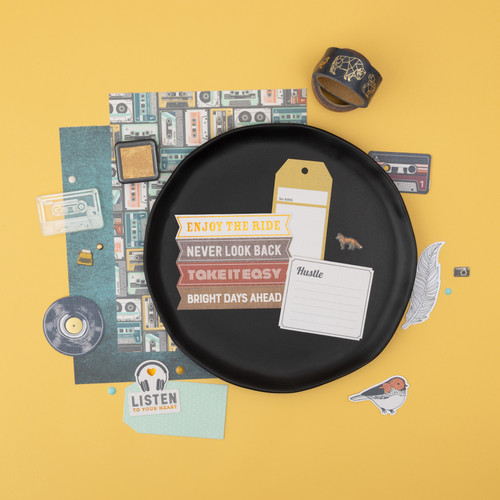 Amerian Crafts Double-Sided Paper Pad 6"X8" 36/Pkg-Gold Foil, Cedar House - 34030338