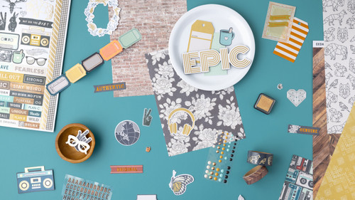 Amerian Crafts Single-Sided Paper Pad 6"X8" 36/Pkg-Gold Foil, Cedar House - 34030338