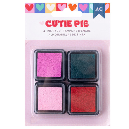 American Crafts Cutie Pie Ink Pads-4/Pkg 34027447 - 765468061887