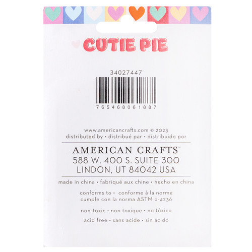 American Crafts Cutie Pie Ink Pads-4/Pkg 34027447