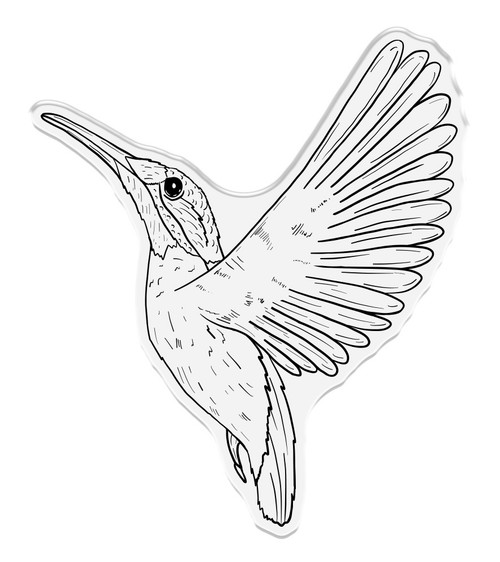 Nature's Garden Kingfisher Stamp And Metal Die-Flying Gem FSTDFLGE