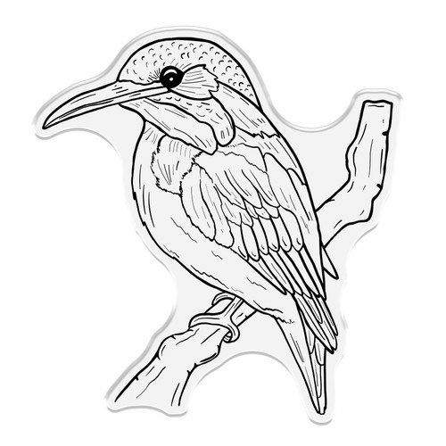 Nature's Garden Kingfisher Stamp And Metal Die-Blue Lightning FSTDBLLI