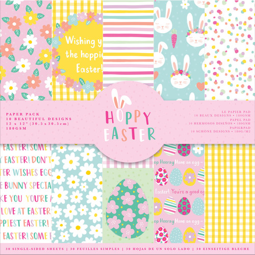Violet Studio Paper Pack 12"X12" 30/Pkg-Hoppy Easter - RGEAS003 - 195094050410