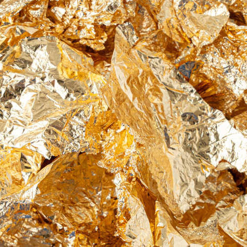 American Crafts Handmade Paper Mix-Ins-Gold Foil Flakes - 34017571