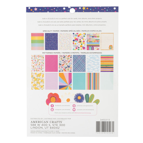 Shimelle Paper Pad 6"X8" 36/Pkg-Main Character Energy - Gold Foil - SHMCE113
