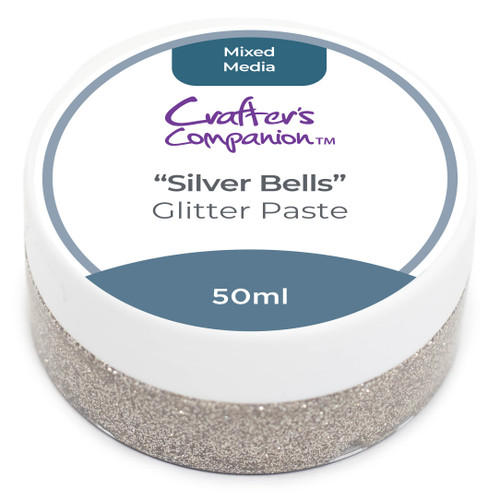 Crafter's Companion Mixed Media Glitter Paste-Silver Bells CCMMGP-SIBE - 195094095411