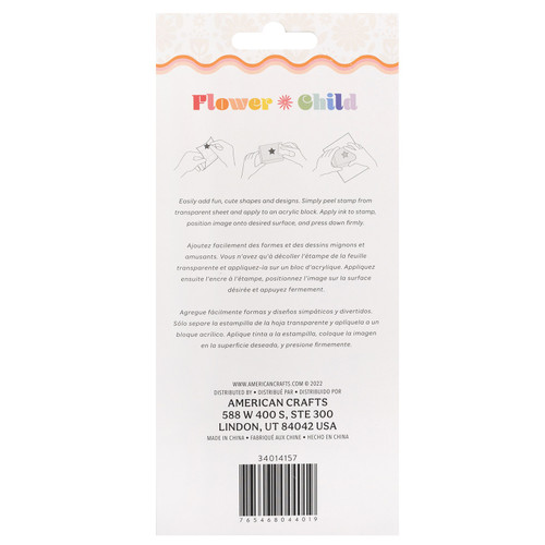 Jen Hadfield Flower Child Clear Stamps 6/Pkg- - JH014157 Jen Hadfield Flower Child Clear Stamps 6/Pkg- - JH014157