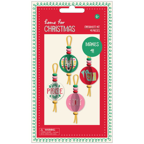 3 Pack American Crafts Home For Christmas Ornament Kit-Icons, Makes 4 34024521 - 765468028774