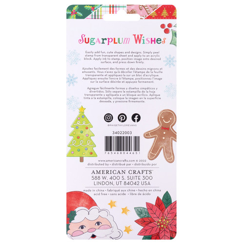 Paige Evans Sugarplum Wishes Clear Stamps 10/Pkg- - PE022003 Paige Evans Sugarplum Wishes Clear Stamps 10/Pkg- - PE022003