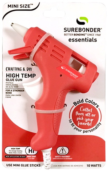 Surebonder High-Temp Mini Glue Gun-Coral GM160C-COR - 018239363629