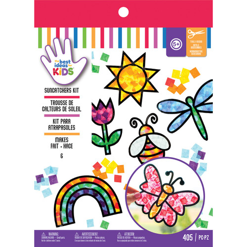 American Crafts Best Ideas For Kids Craft Kit-Suncatchers, Makes 6 34027488 - 765468083148