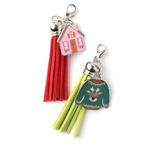 Paige Evans Sugarplum Wishes Charm Tassels 4/Pkg- - PE022006 Paige Evans Sugarplum Wishes Charm Tassels 4/Pkg- - PE022006