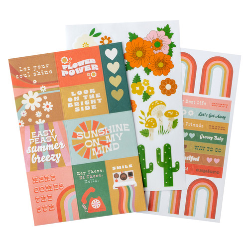 Jen Hadfield Groovy Darlin' Sticker Book-8 Sheets - A500264H-G18YB Jen Hadfield Groovy Darlin' Sticker Book-8 Sheets - A500264H-G18YB