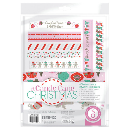 Tonic Studios Topper Set-A Candy Cane Christmas - 5A00228K-1G54H - 841079155426 Tonic Studios Topper Set-A Candy Cane Christmas - 5A00228K-1G54H - 841079155426