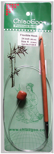 ChiaoGoo Flexible Tunisian Hook 24"-Size K10.5/6.5mm - 5124-K - 812208025484