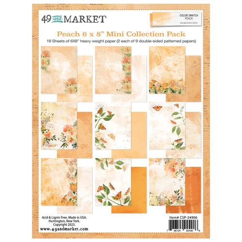 49 And Market Collection Pack 6"X8"-Color Swatch: Peach - CSP24906 - 786724924906