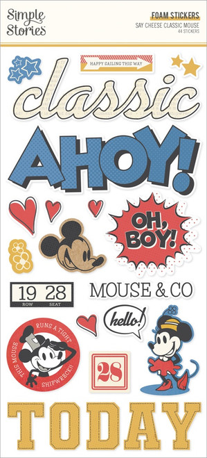 Say Cheese Classic Mouse Foam Stickers-44/Pkg - 5A0029VT-1GD6Z - 810150774030 Say Cheese Classic Mouse Foam Stickers-44/Pkg - 5A0029VT-1GD6Z - 810150774030