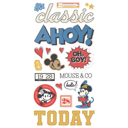Say Cheese Classic Mouse Foam Stickers-44/Pkg - 5A0029VT-1GD6Z
