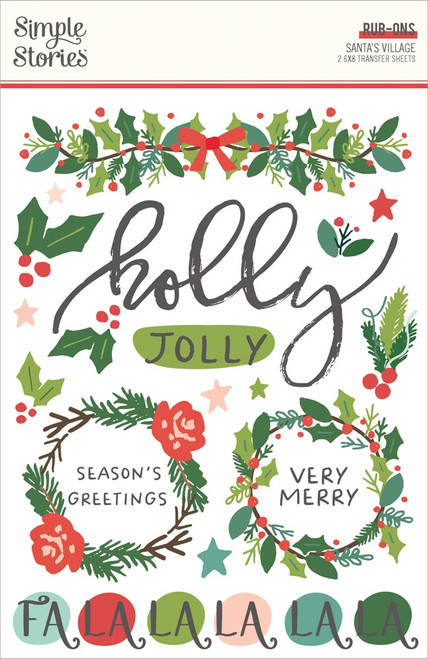 Santa's Village Rub-Ons-6"X8" - 5A0029R0-1GD0L - 810150773026 Santa's Village Rub-Ons-6"X8" - 5A0029R0-1GD0L - 810150773026