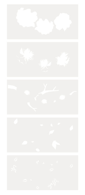 Nature's Garden Kingfisher Stencil-Beautiful Blossom - STENBEBL
