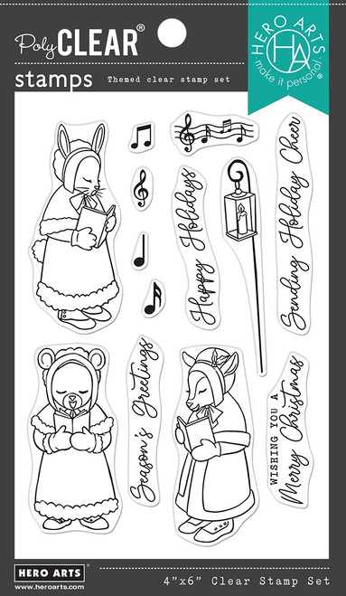 Hero Arts Clear Stamps 4"X6"-Christmas Carolers HA-CM579