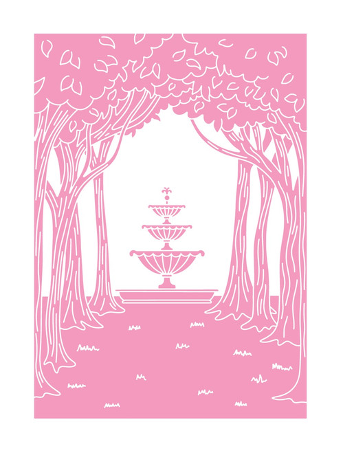 Sara Signature Age Of Elegance 2D Embossing Folder 5"X7"-Secret Garden 5A0022XC-1G5ZF