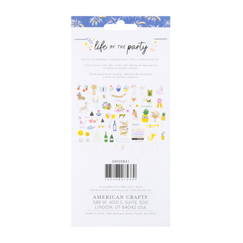 American Crafts Life Of The Party Ephemera Die-Cuts 75/Pkg-Icons, Gold Foil - 34025841 American Crafts Life Of The Party Ephemera Die-Cuts 75/Pkg-Icons, Gold Foil - 34025841