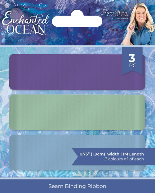 Sara Signature Enchanted Ocean Embellishments-Seam Binding Ribbon - 5A0020M0-1G3CR - 195094117243