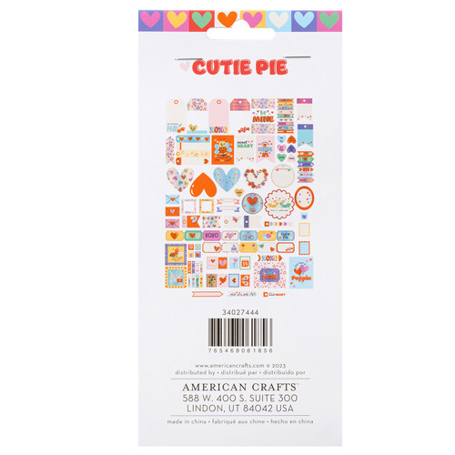 American Crafts Cutie Pie Ephemera Die-Cuts 72/Pkg-Journaling - Iridescent Foil - 34027444 American Crafts Cutie Pie Ephemera Die-Cuts 72/Pkg-Journaling - Iridescent Foil - 34027444